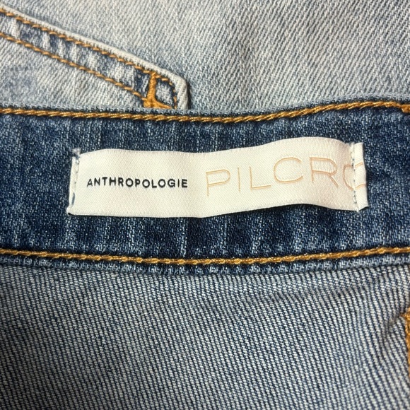 Anthropologie Pilcro Cut-Off Mid Rise Denim Shorts Blue Distressed Sz 29 (10) - Picture 3 of 6